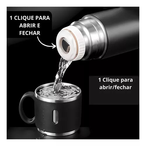 Combo bolso antirrobo, reloj inteligente Y68, audífonos i12 y termo vacuum 500ml