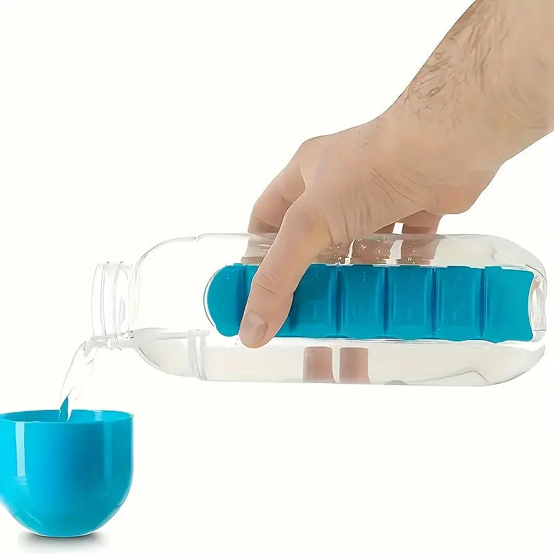 Termo Pastillero Botella De Agua Organiz