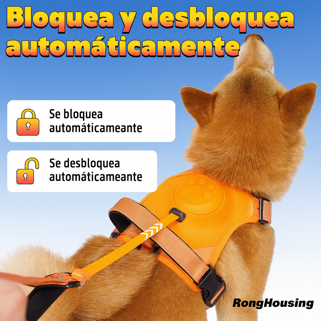 Arnés Para Perros Todo En Uno Con Correa Retráctil