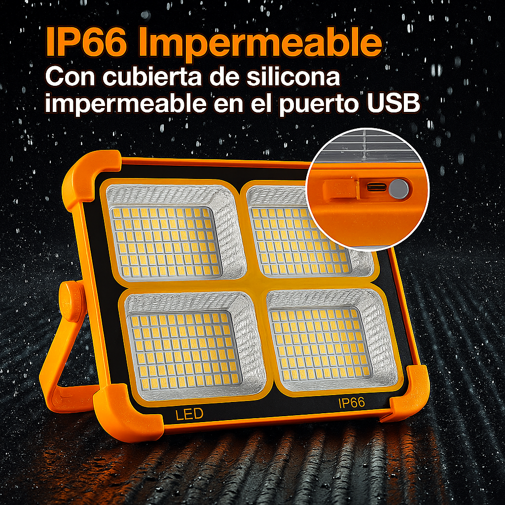 LAMPARA SOLAR CON POWER BANK IP66