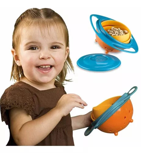 Plato Bowl Giratorio Antiderrames Bebes