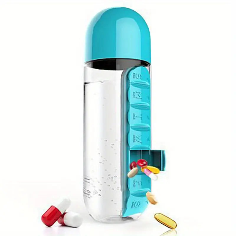 Termo Pastillero Botella De Agua Organiz