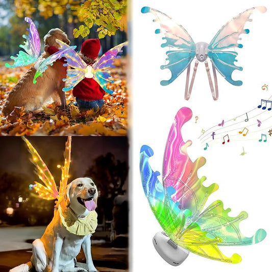 Alas Mágicas™ – Alas de mariposa luminosas con movimiento para mascotas
