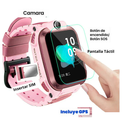 RELOJ GPS CON LOCALIZADOR EN TIEMPO REALY CÁMARA INTEGRADA GRATIS SIM