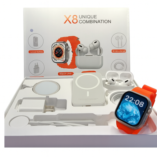 Reloj X8 Ultra Audifonos Power Bank