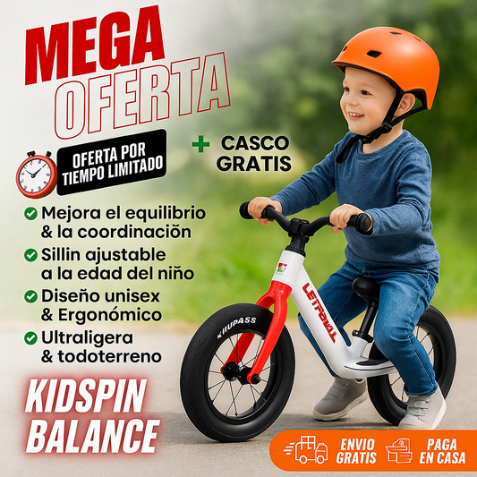Bicicleta Kidspin De Aprendizaje Para NIÑOS 1 A 6 Años