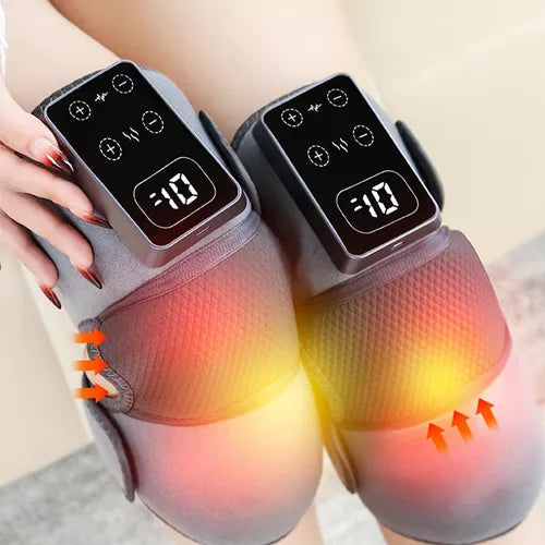 2pcs Masajeador De Vibración Térmica Para Rodilla, Hombro, Codo y Dolores Musculares